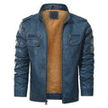 Giacca biker in pile