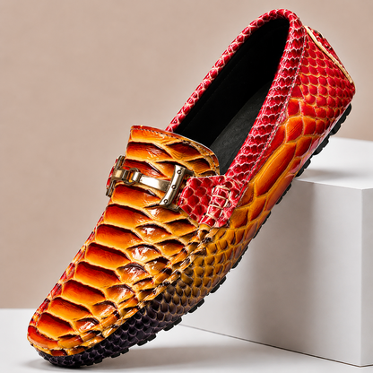 Mocassini Torina in Vera Pelle – Rosso