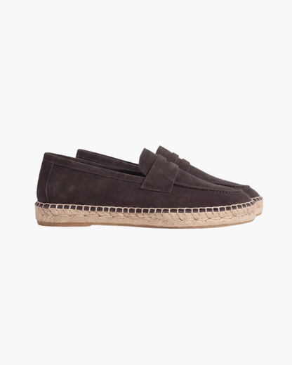 Espadrillas Riviera in camoscio caffè - vista 2