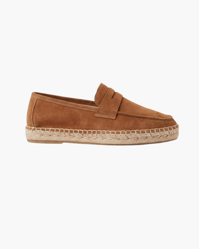 Espadrillas Riviera in camoscio marrone - vista 1
