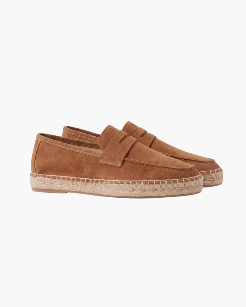 Espadrillas Riviera in camoscio marrone - vista 2