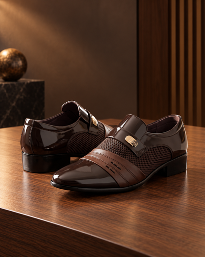 Scarpe monk strap Fausto marroni da uomo