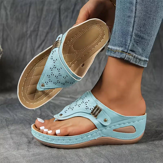 Archella™ | Sandali con Zeppa Eleganti e Confortevoli - Azzurro
