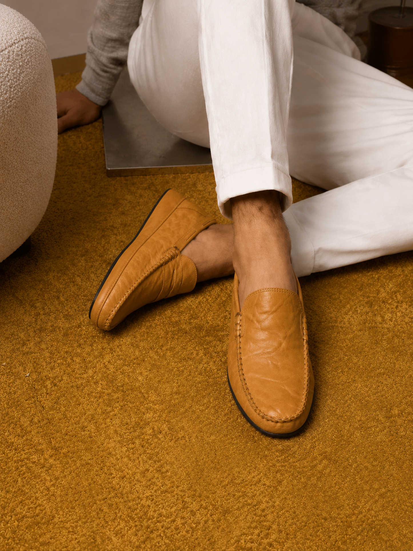 Mocassino Florence in vera pelle Beige - immagine 5