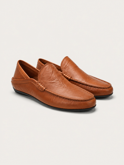Mocassino Florence in vera pelle Marrone - immagine 2