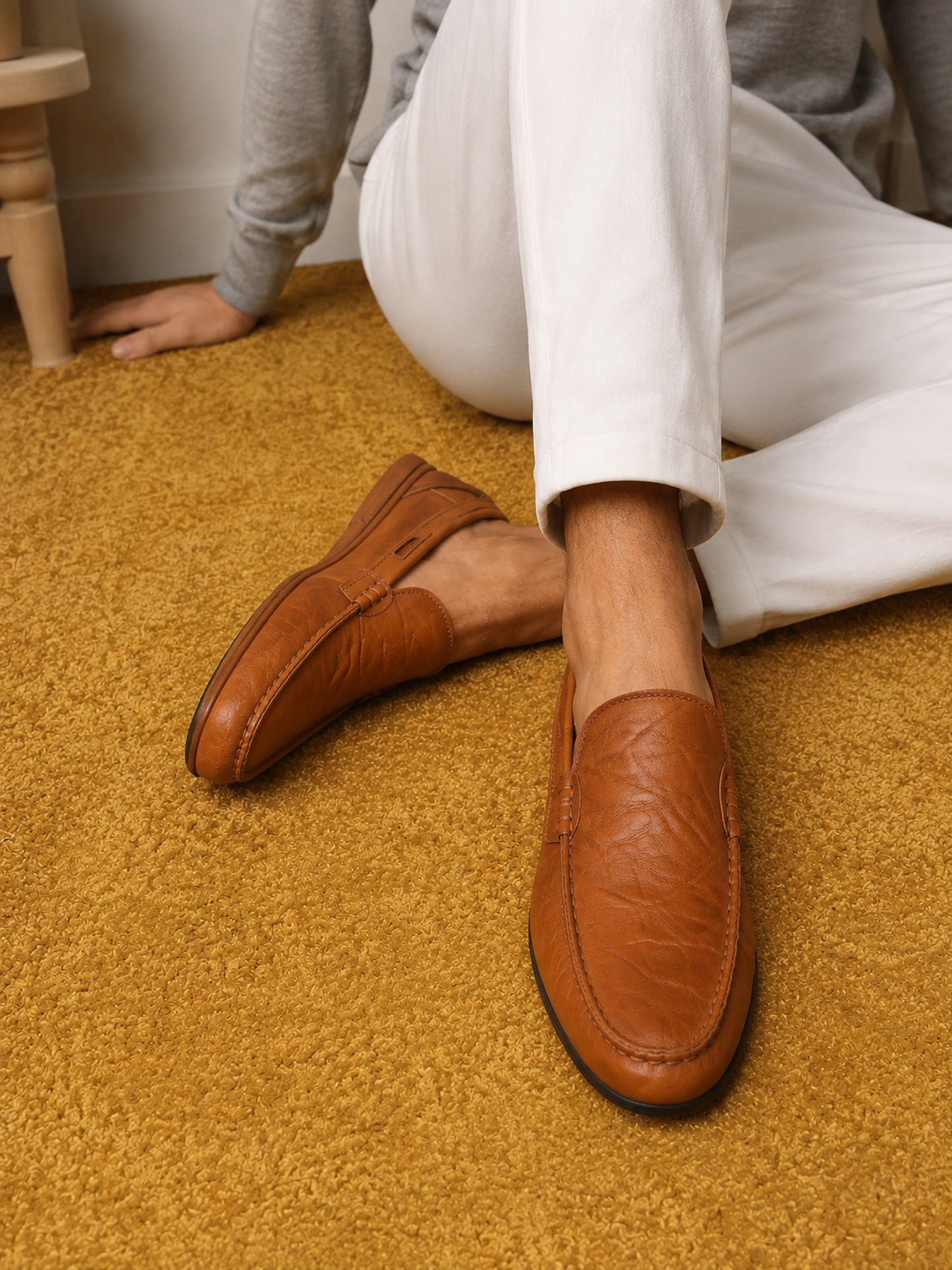 Mocassino Florence in vera pelle Marrone - immagine 5