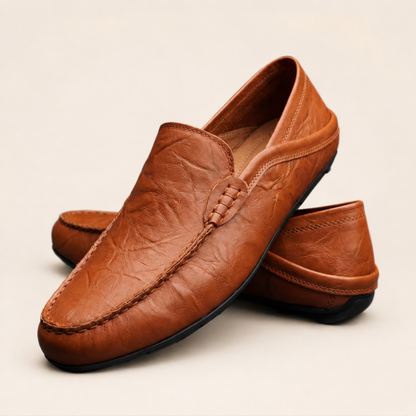 Mocassino Florence in vera pelle Marrone - immagine 6