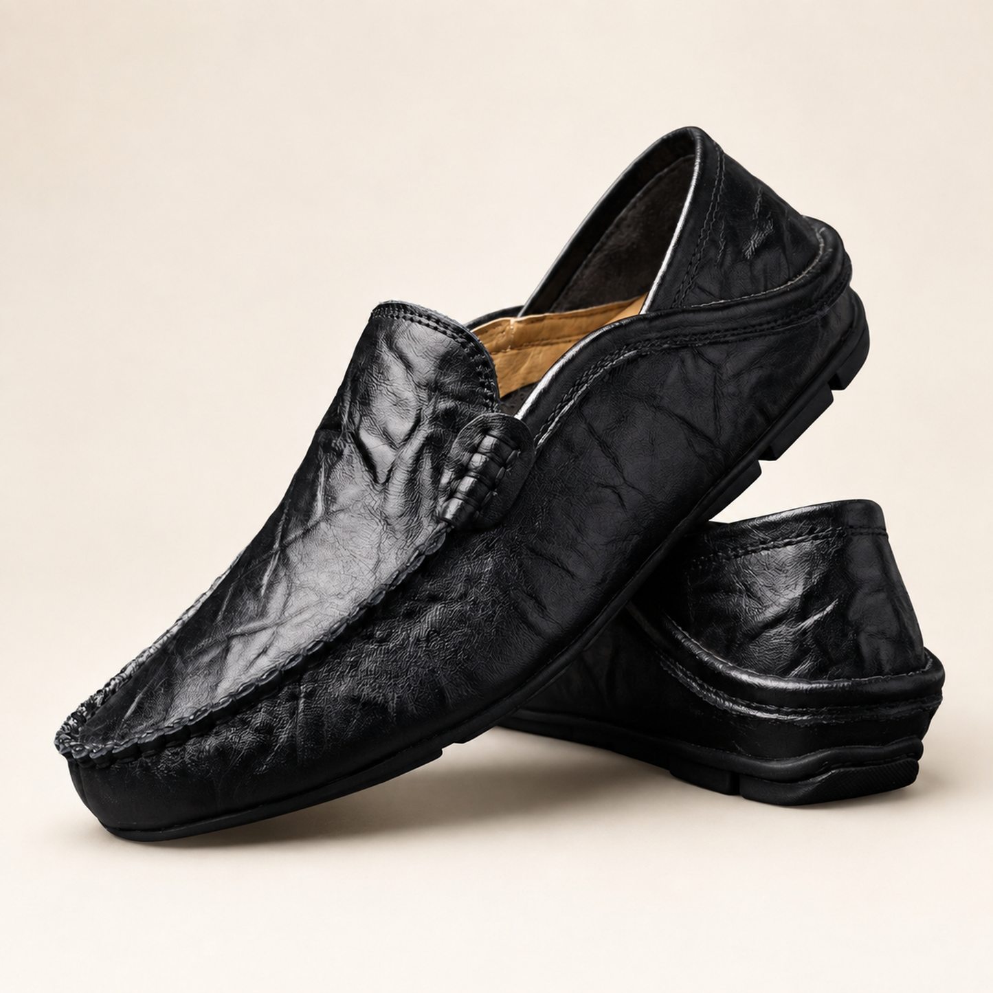 Mocassino Florence in vera pelle Nero - immagine 6