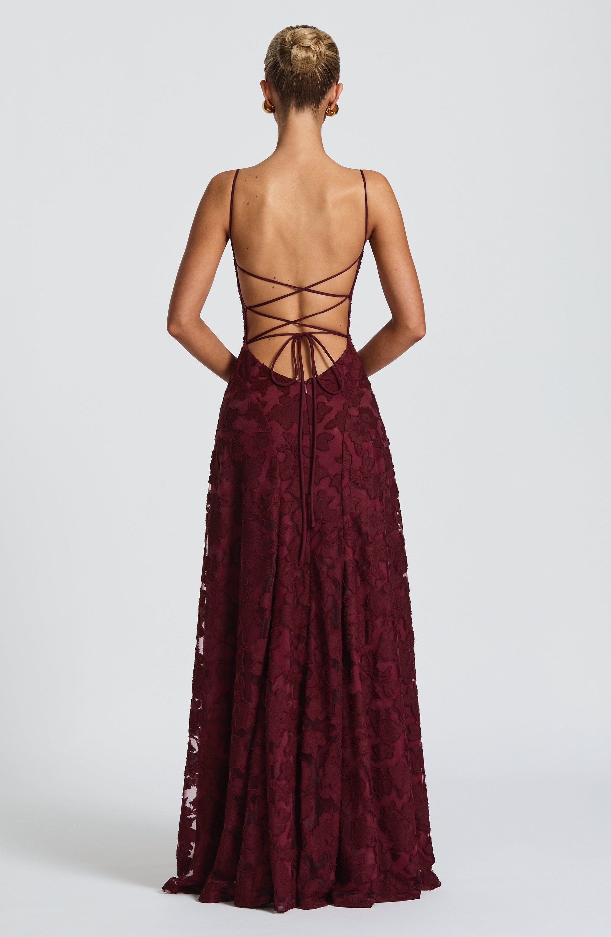 Francis | Abito maxi – Rosso ciliegia