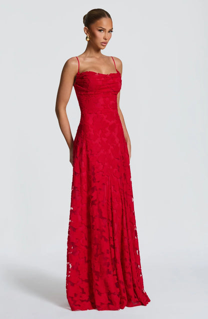 Francis | Abito Lungo Rosso
