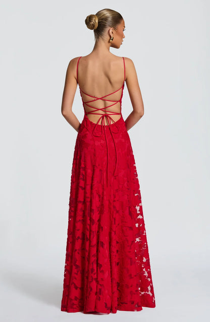 Francis | Abito Lungo Rosso