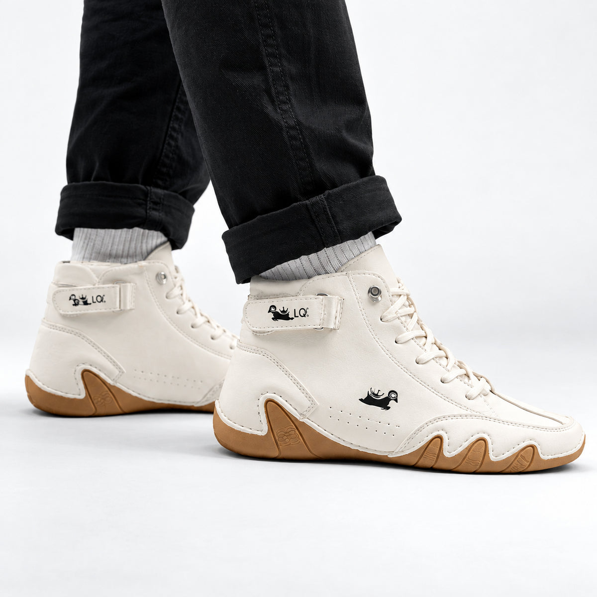 FRANK, Stivaletti impermeabili in microfibra in colore bianco — immagine 2