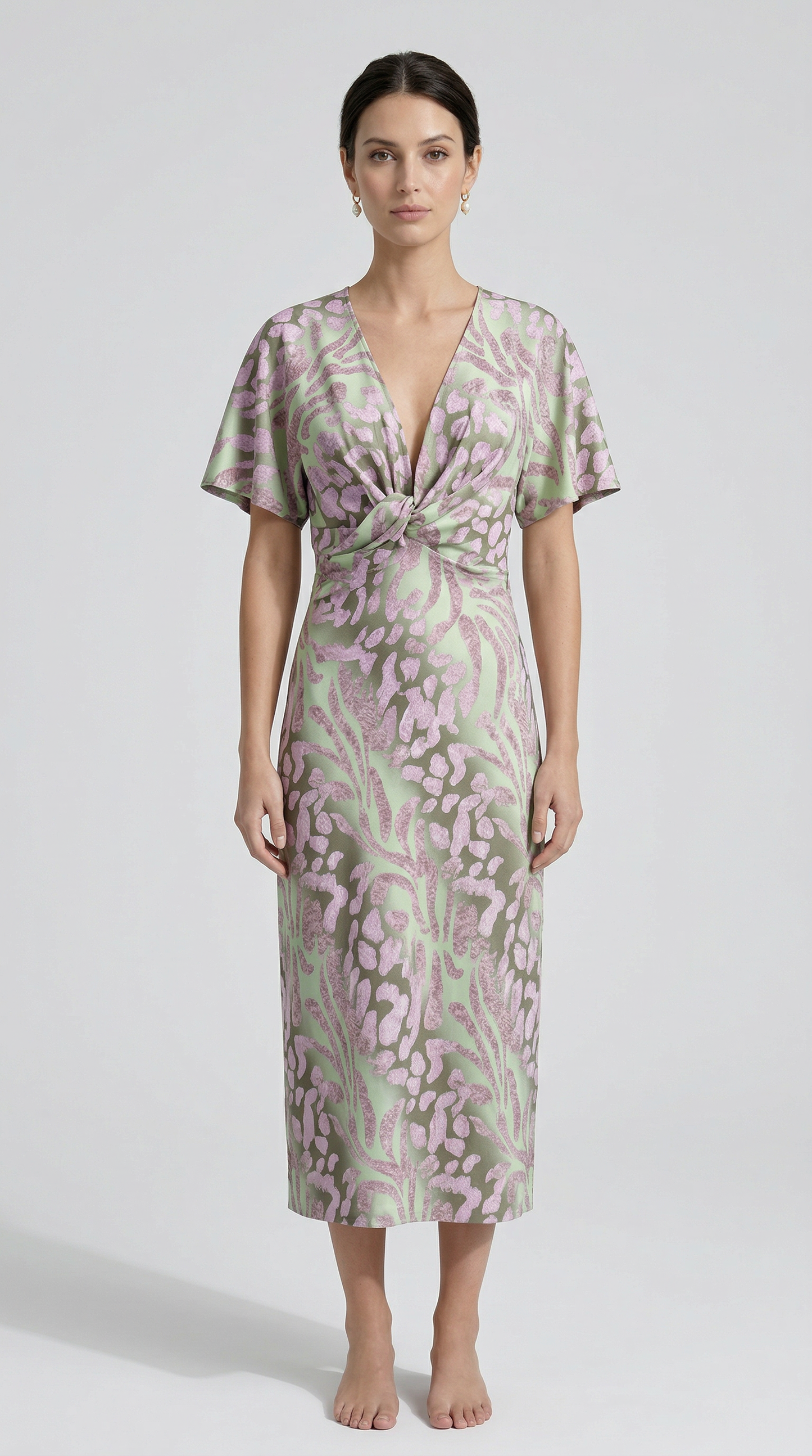 Julie | Abito lungo con scollo a V