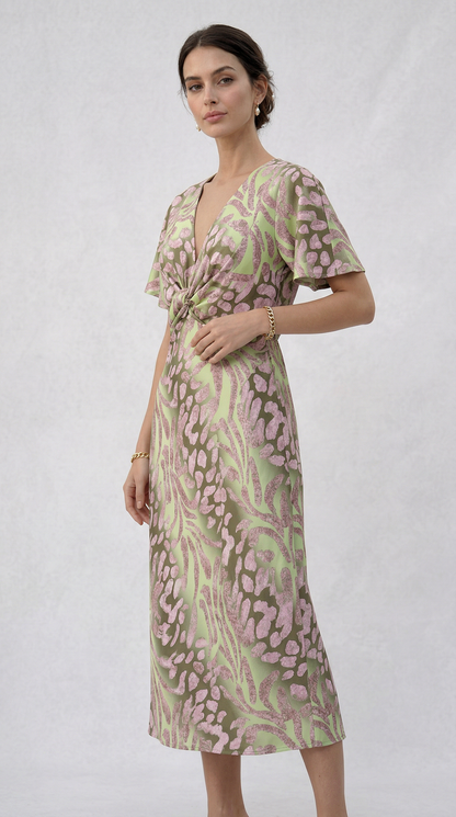 Julie | Abito lungo con scollo a V