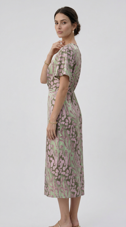 Julie | Abito lungo con scollo a V