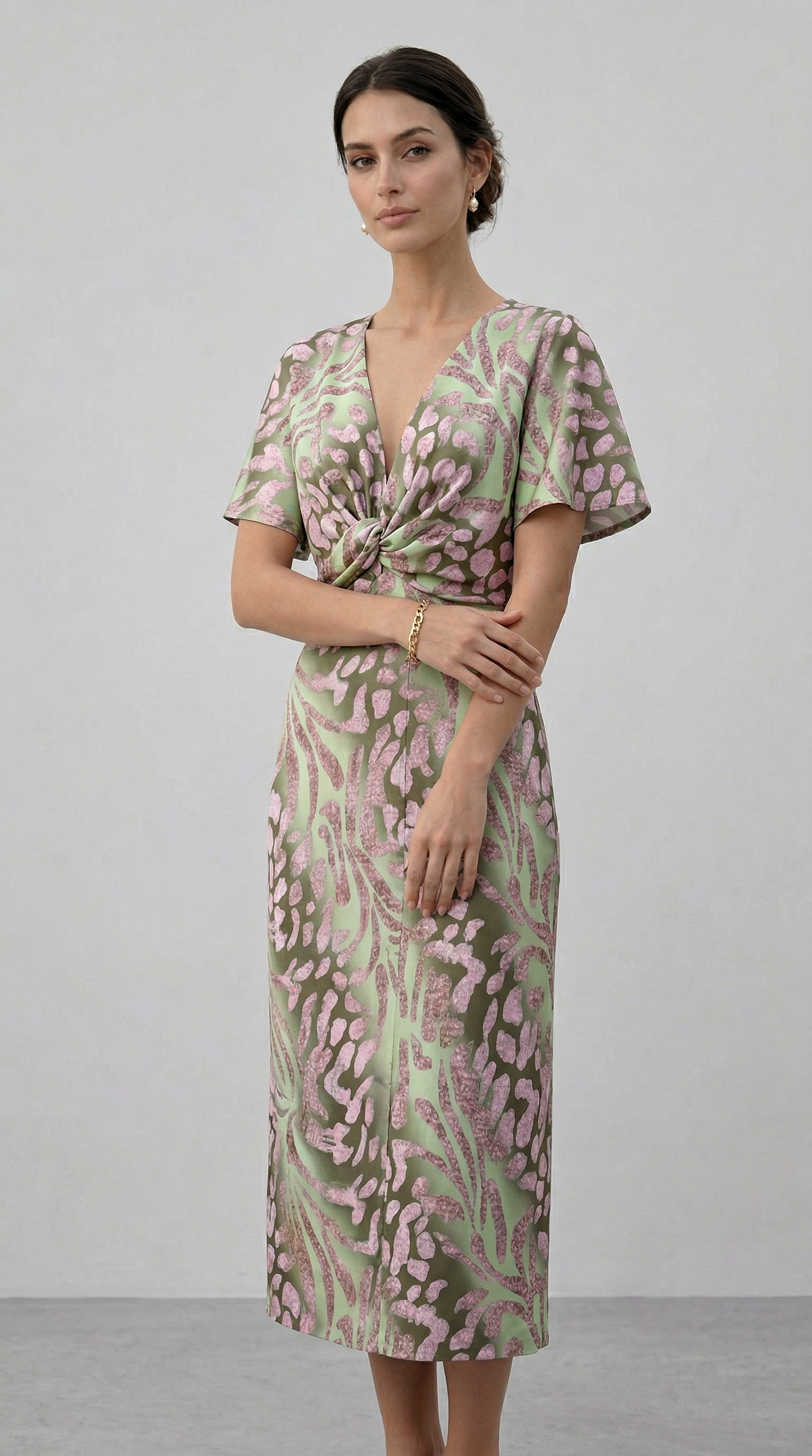 Julie | Abito lungo con scollo a V