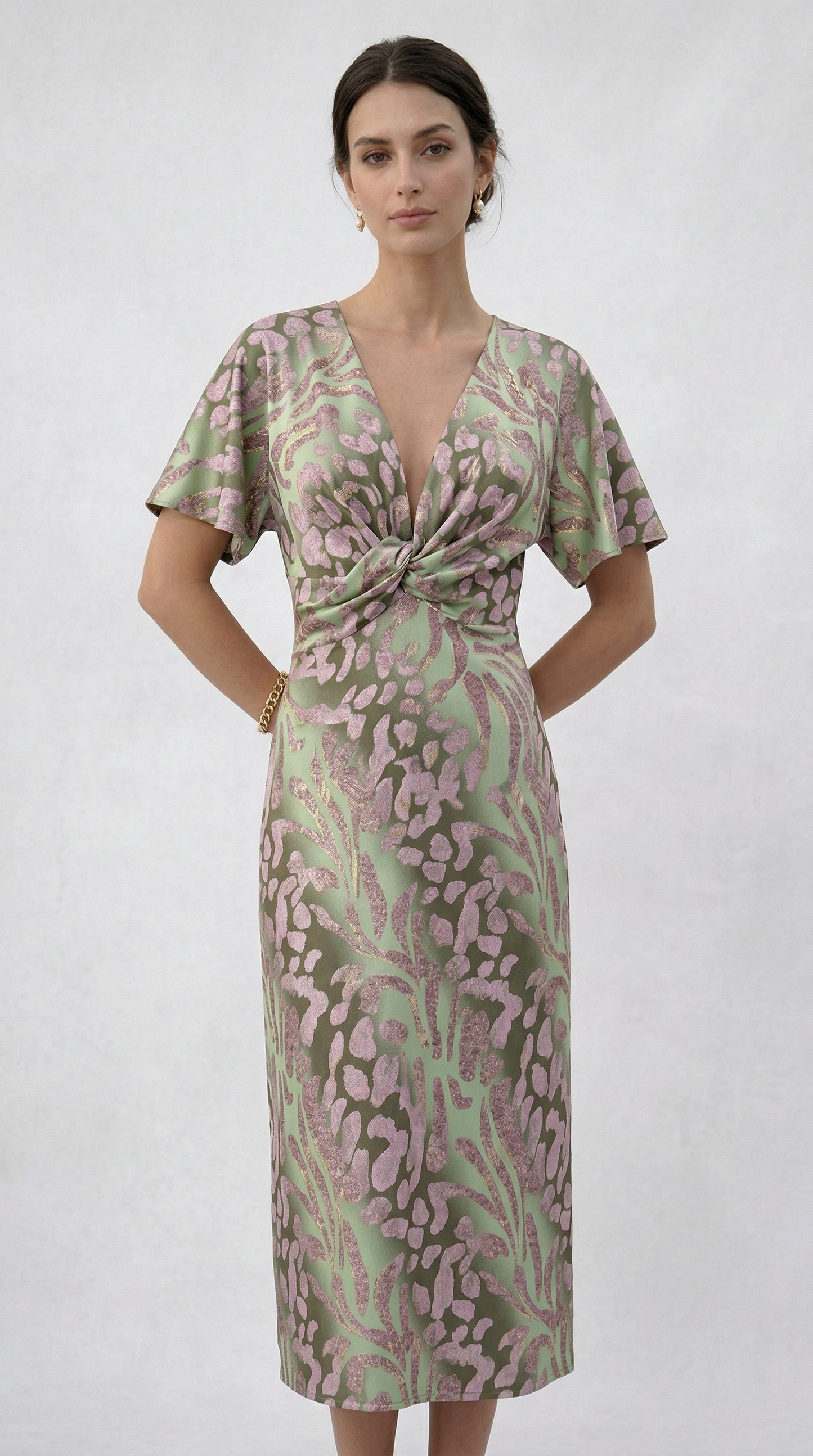 Julie | Abito lungo con scollo a V