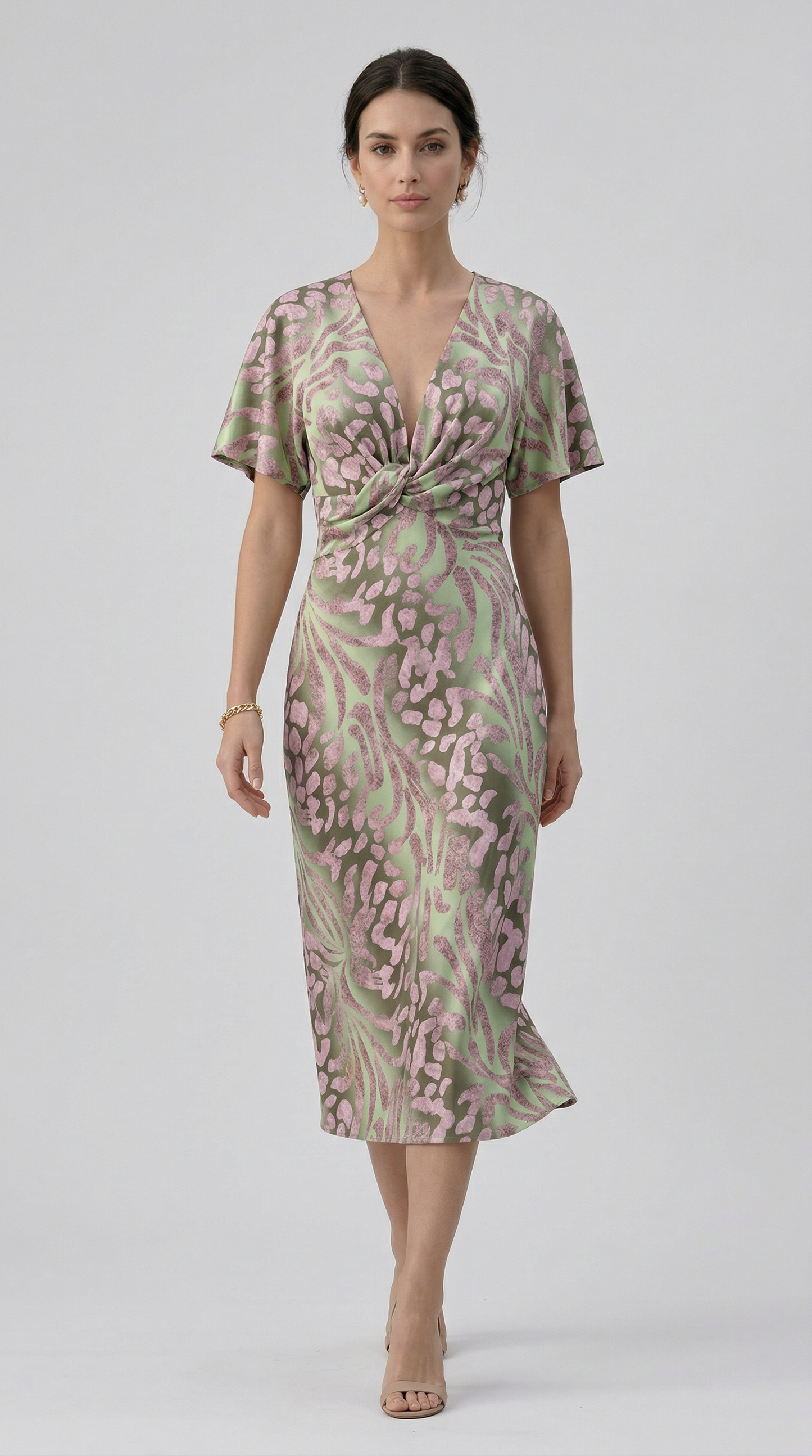 Julie | Abito lungo con scollo a V