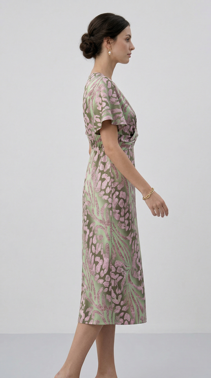 Julie | Abito lungo con scollo a V