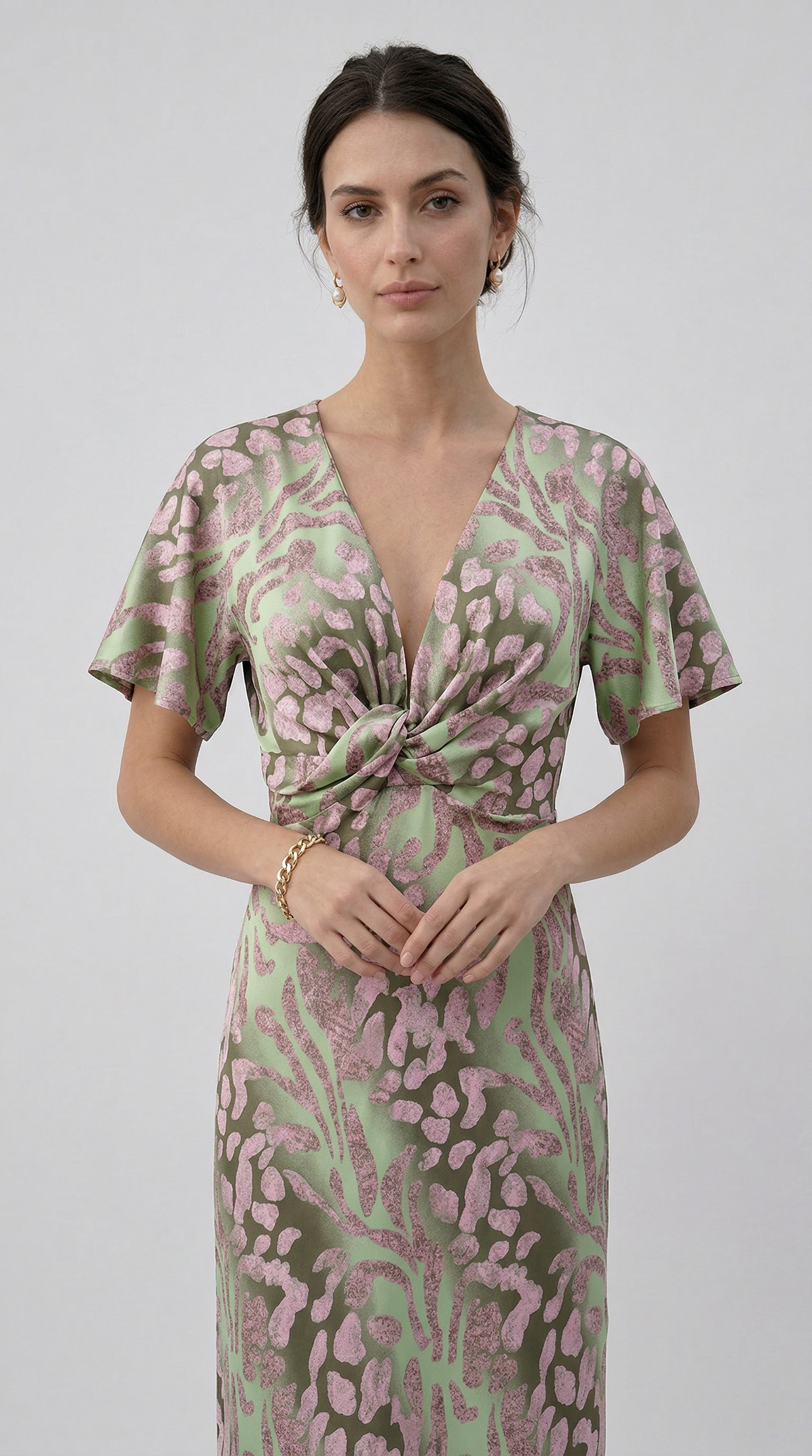 Julie | Abito lungo con scollo a V