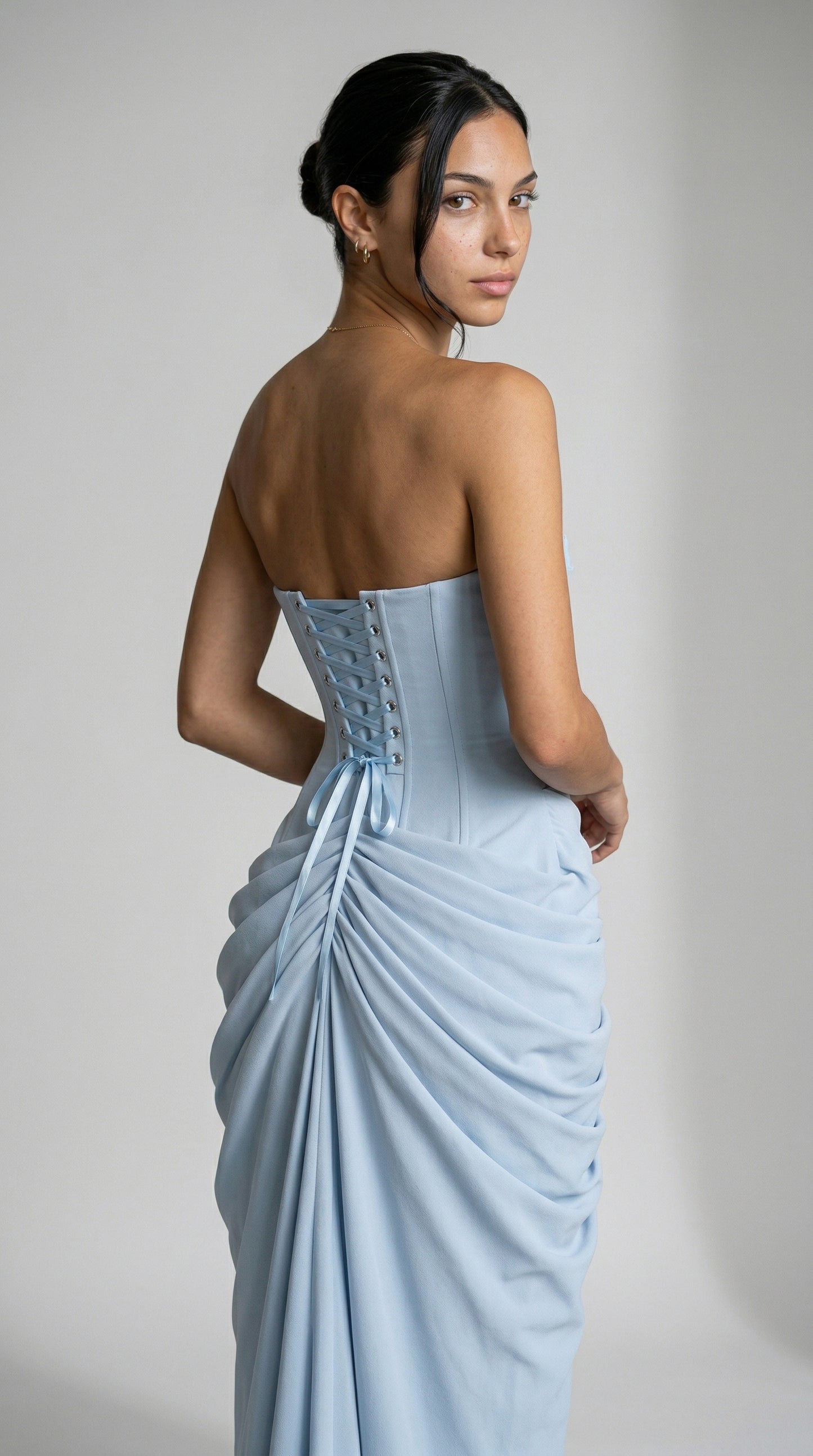 Julie | Mazi Dress - Azzurro