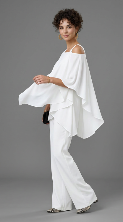 Mariella | Completo elegante due pezzi blanco