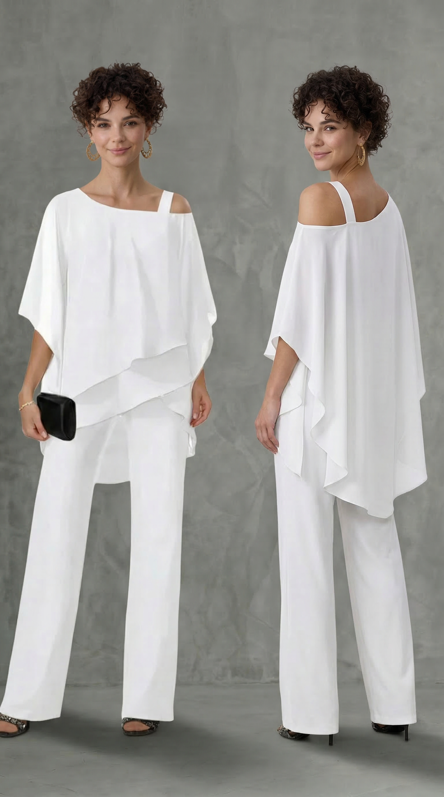 Mariella | Completo elegante due pezzi blanco