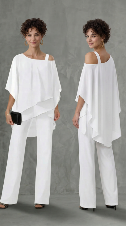 Mariella | Completo elegante due pezzi blanco