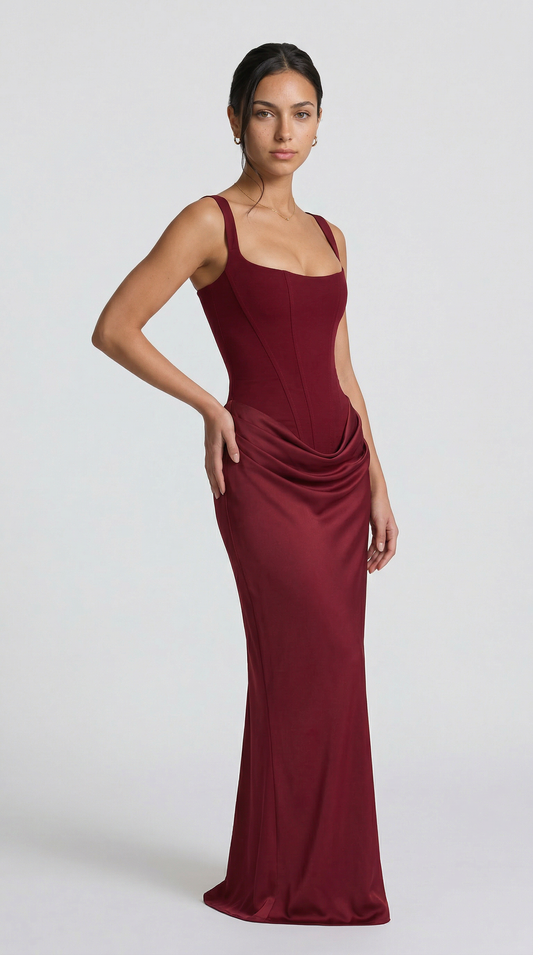 Julie | Hourglass Maxi - Bordeaux