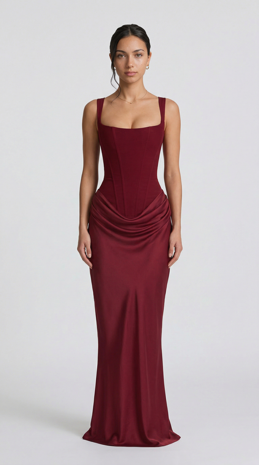 Julie | Hourglass Maxi - Bordeaux