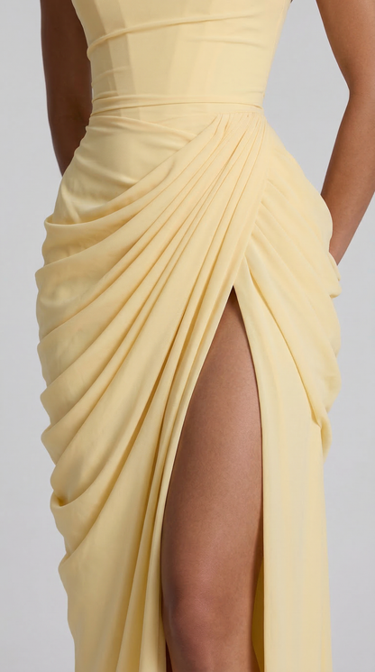 Julie | Mazi Dress - Limone