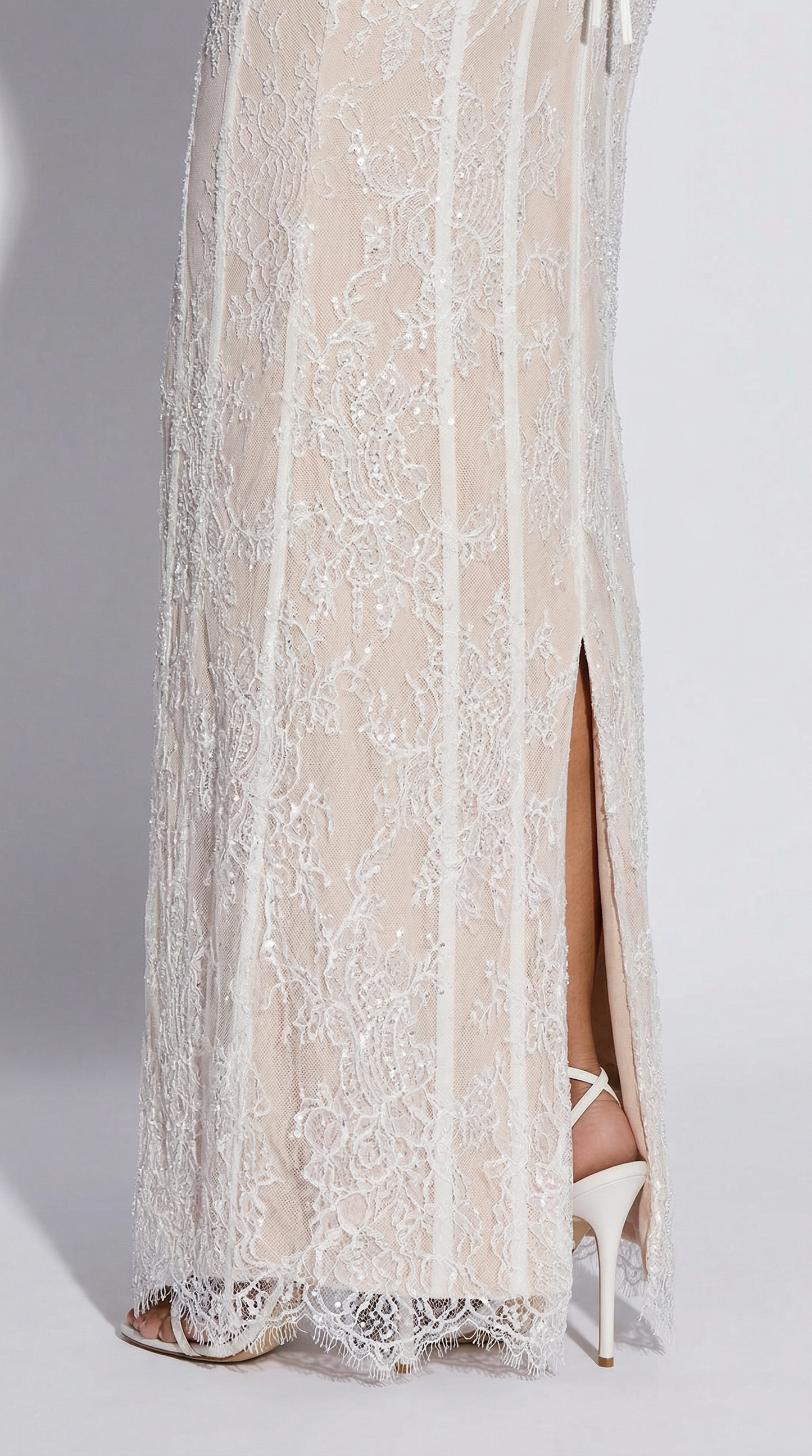 Chloe | Maxii Dress - Pizzo Bianco