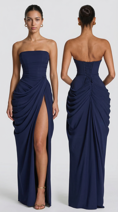 Julie | Mazi Dress - Blu Scuro