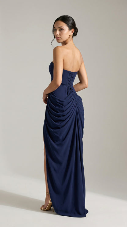 Julie | Mazi Dress - Blu Scuro