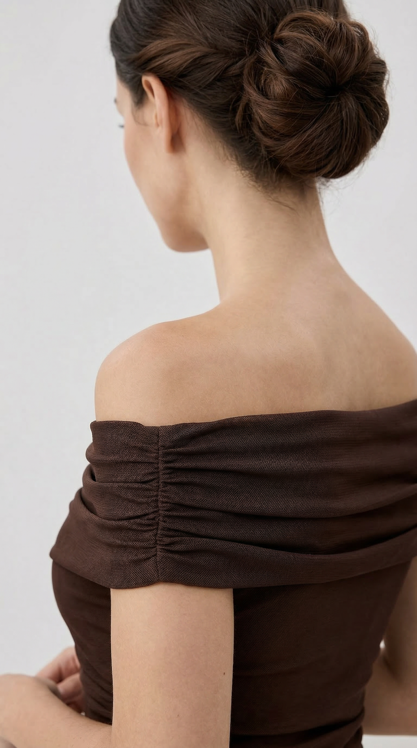 GIORGINA | Abito lungo firmato - Marrone