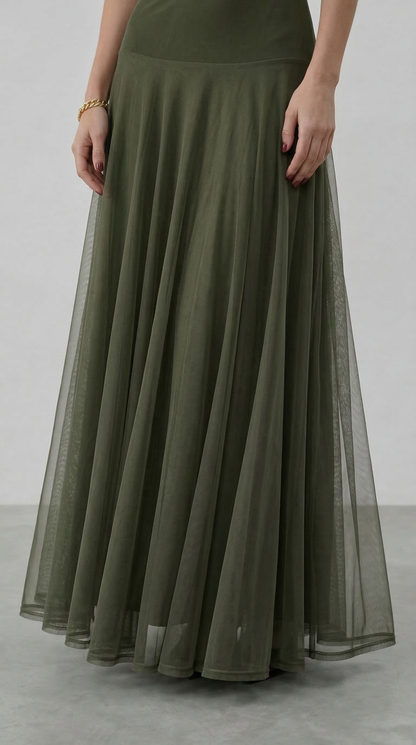 GIORGINA | Abito lungo firmato - Verde