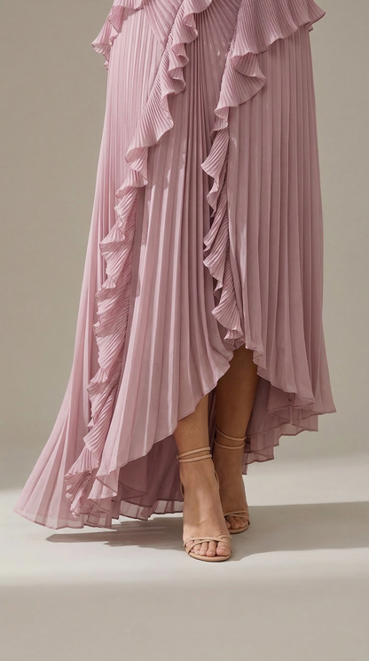 Abito con volant in edizione limitata - Viola