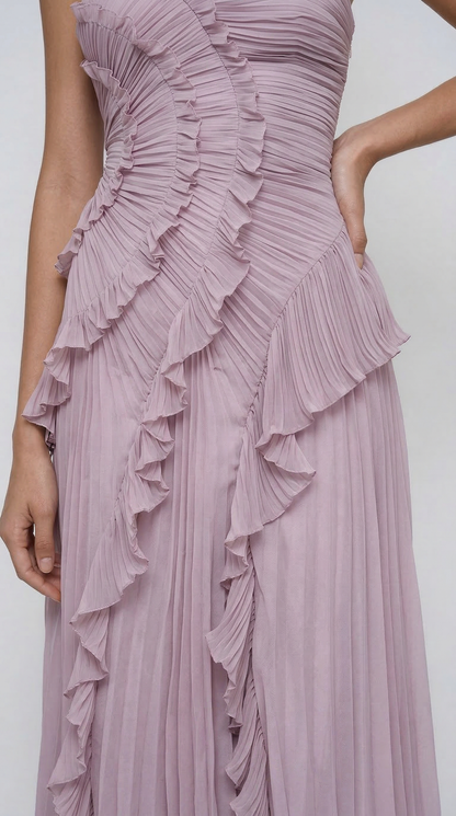 Abito con volant in edizione limitata - Viola