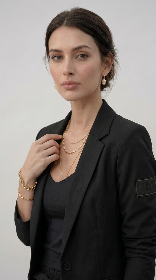 Tailleur Ginevra (Giacca + Pantaloni)-Nero