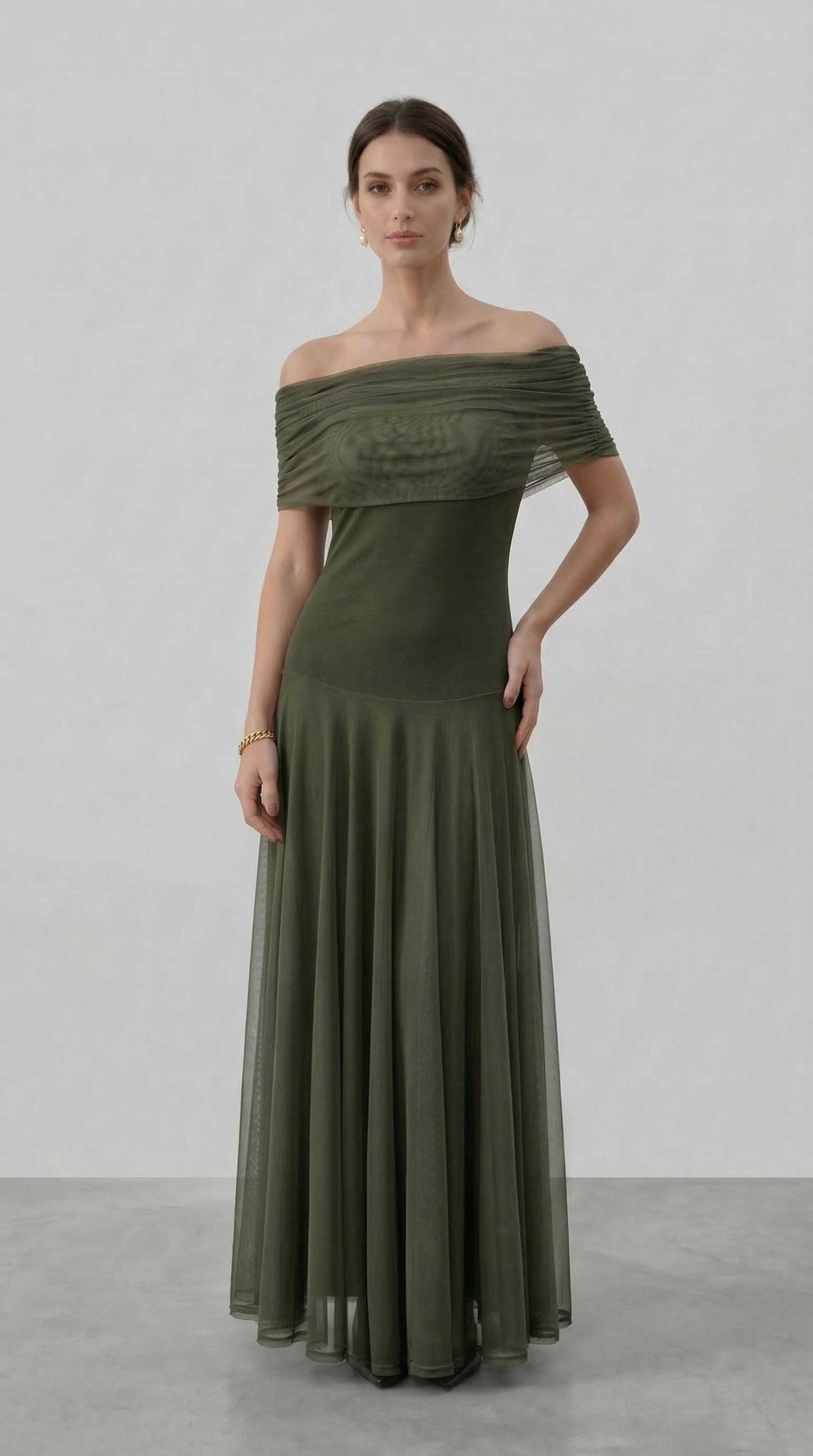 GIORGINA | Abito lungo firmato - Verde