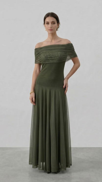 GIORGINA | Abito lungo firmato - Verde