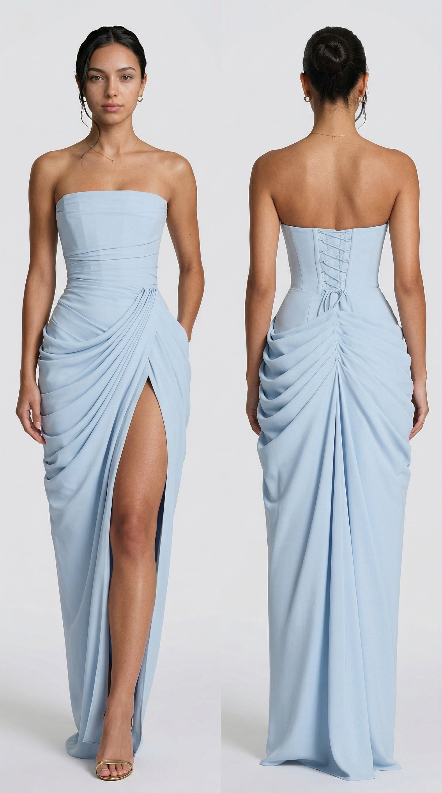 Julie | Mazi Dress - Azzurro