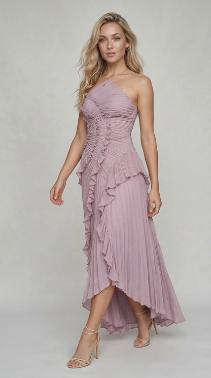 Abito con volant in edizione limitata - Viola