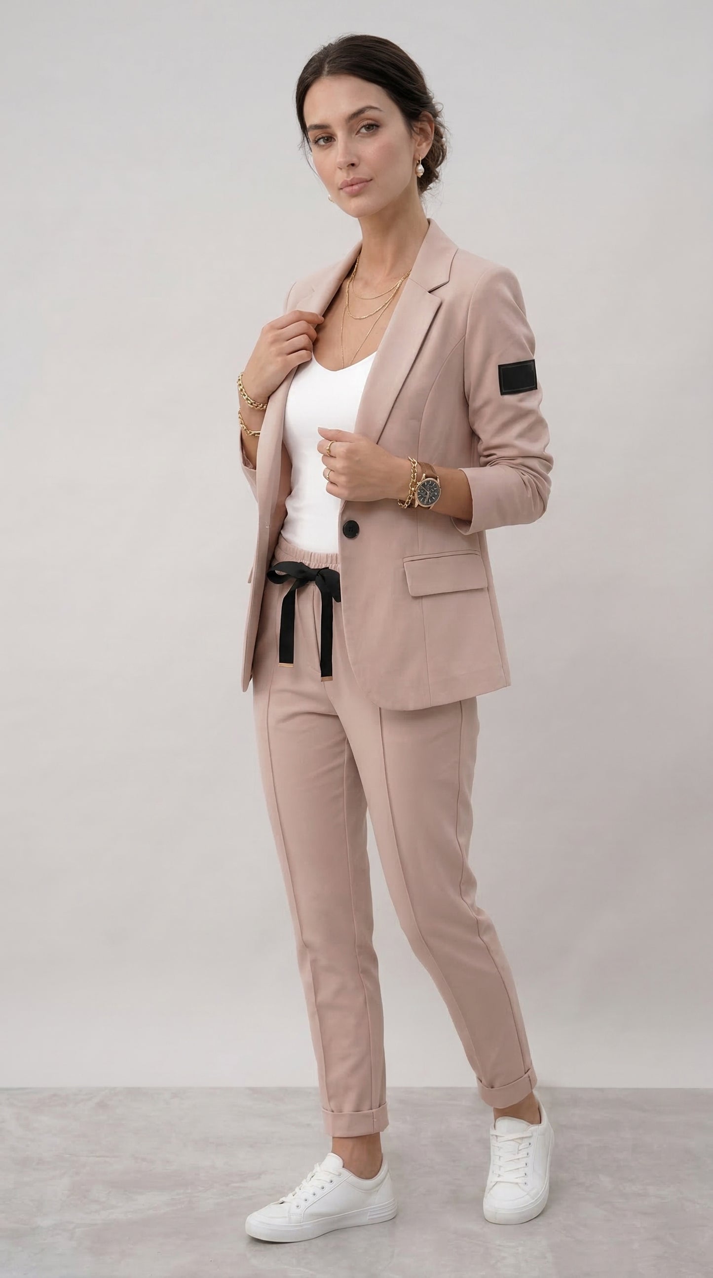 Tailleur Ginevra (Giacca + Pantaloni)-Beige