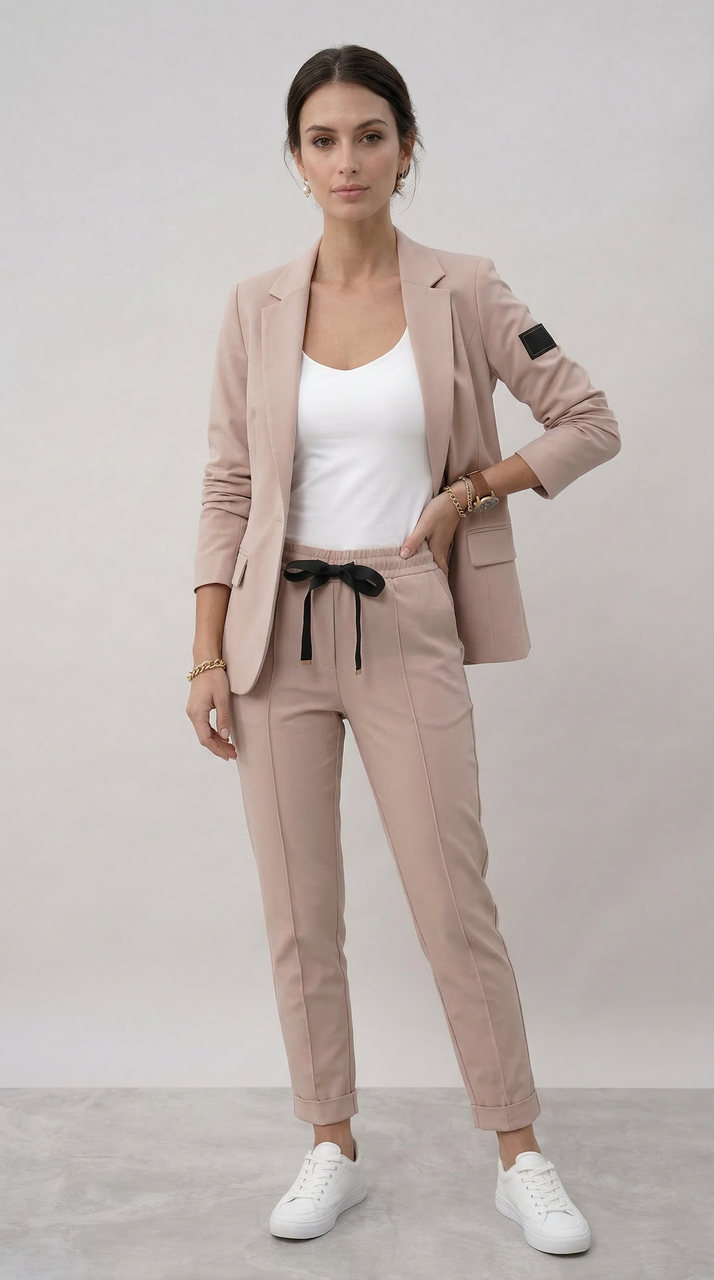 Tailleur Ginevra (Giacca + Pantaloni)-Beige