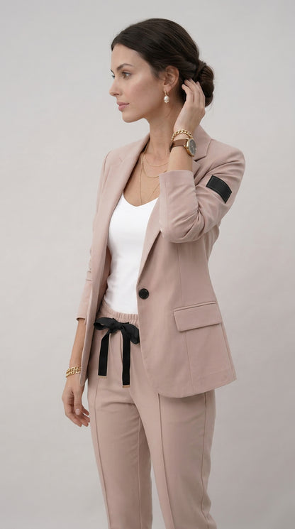 Tailleur Ginevra (Giacca + Pantaloni)-Beige