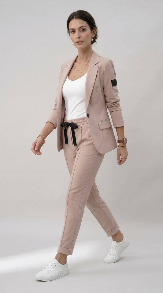 Tailleur Ginevra (Giacca + Pantaloni)-Beige