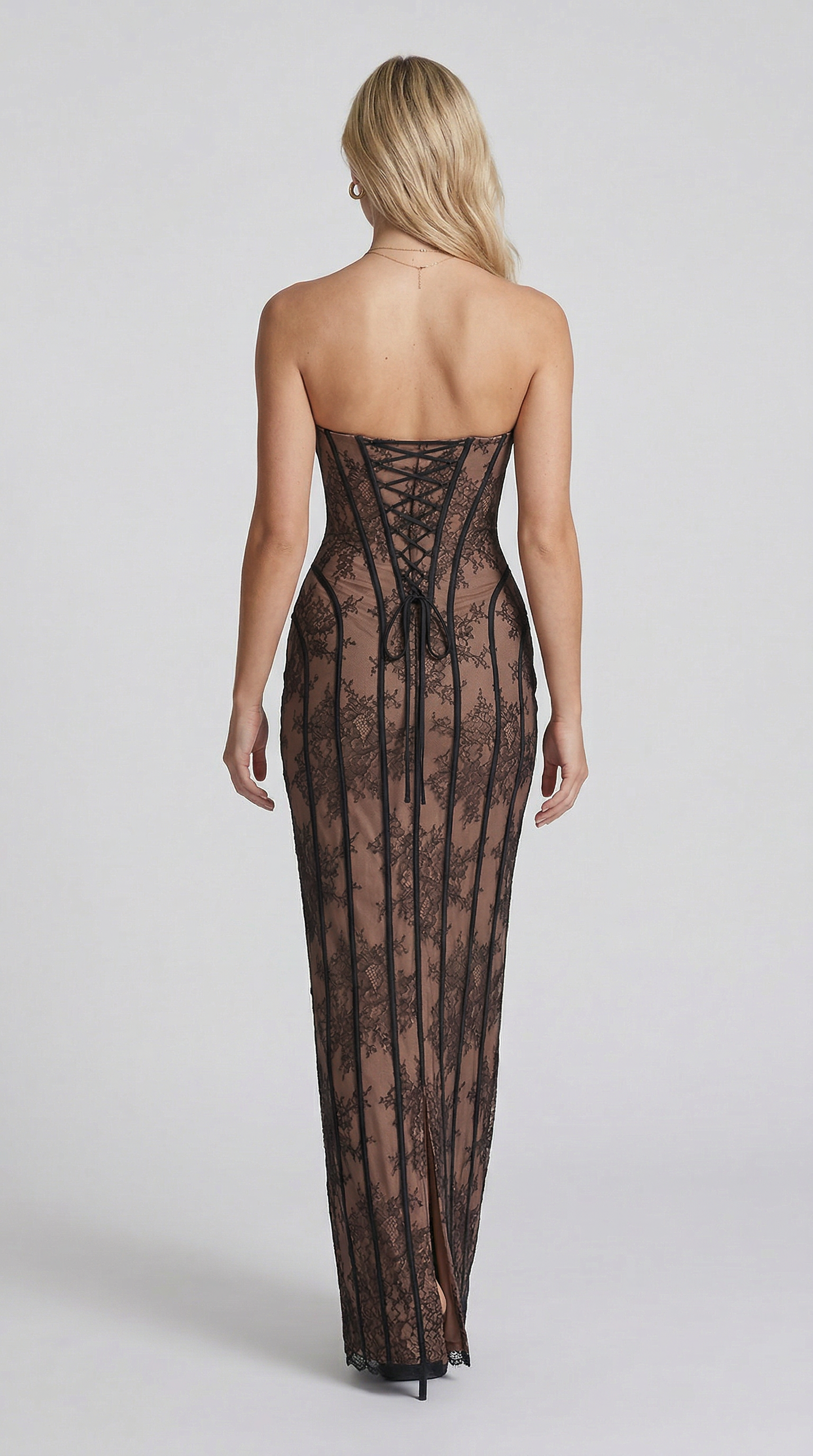 Chloe | Maxii Dress - Pizzo Nero