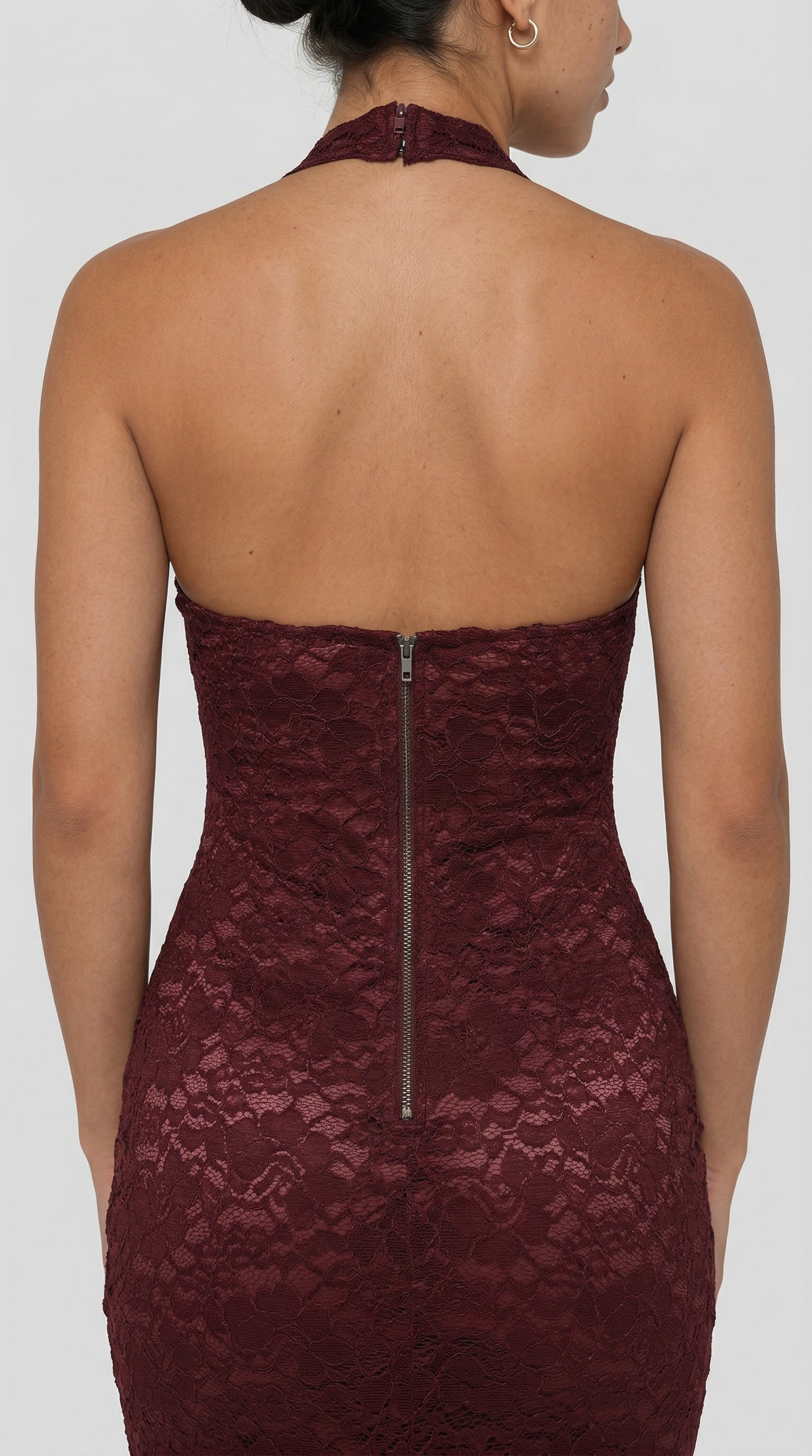 Julie | Lace Me Maxi Dress - Bordeaux