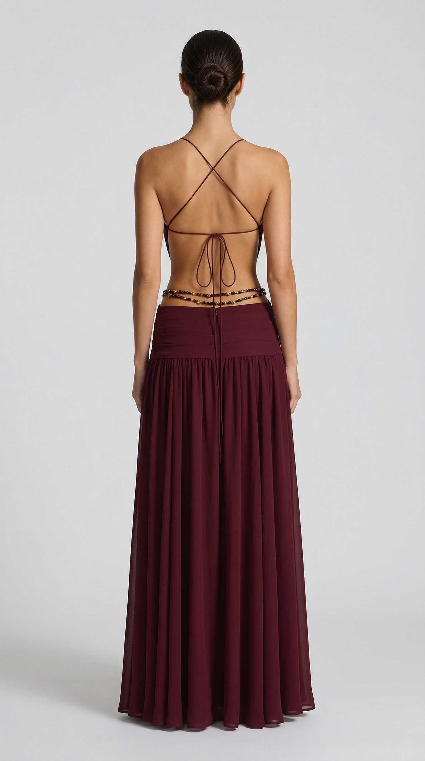 Indianna Maxi Dress - Cherry Lacquer